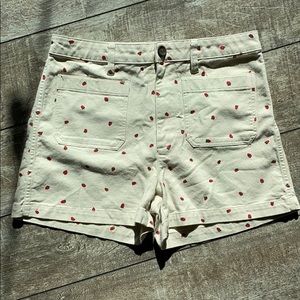 Strawberry Madewell shorts size 30